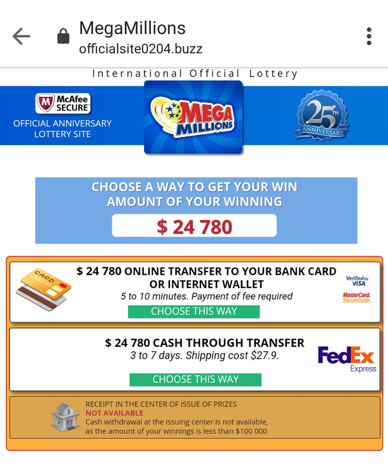 mega lotto home page